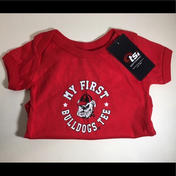 3/$20 💞”My first bulldogs tee” - Picture 2 of 5